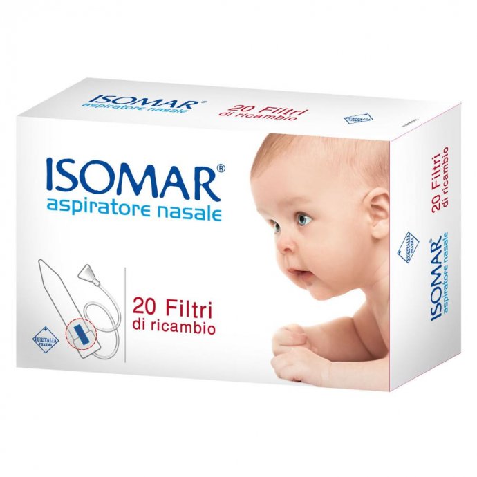 Isomar - Filtro Aspiratore Naso 20 Pezzi