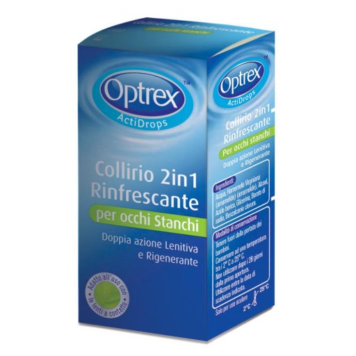 Optrex Actidrops - Collirio 2 in 1 Occhi Stanchi 10ml - Sollievo Istantaneo e Rivitalizzazione
