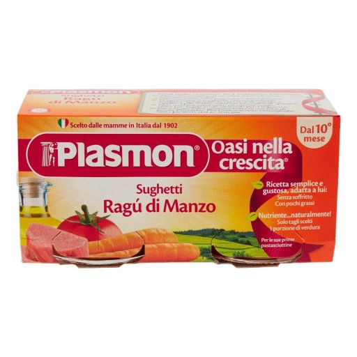 PLASMON Sugo Rag Manzo 2x80g