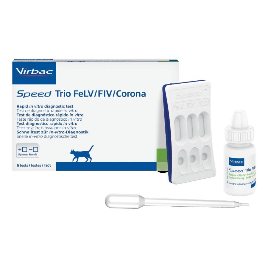 SPEED TRIO FELV/FIV/CORONA TEST SCATOLA 6PZ - VIRBAC