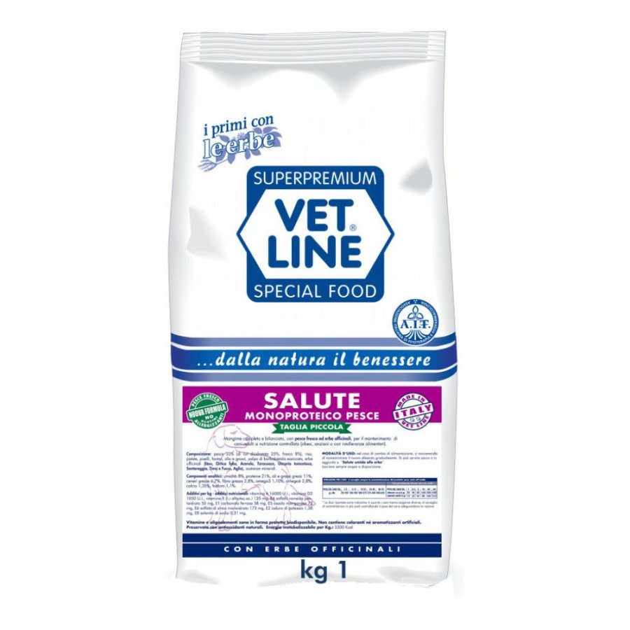 OLISTIKA VET LINE CANE SALUTE MONOPROTEICO MINI PESCE 1KG