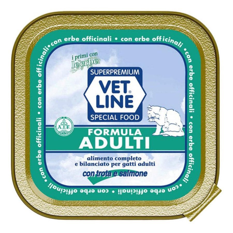 OLISTIKA VET LINE GATTO ADULT TROTA SALMONE 100GR (vaschetta)
