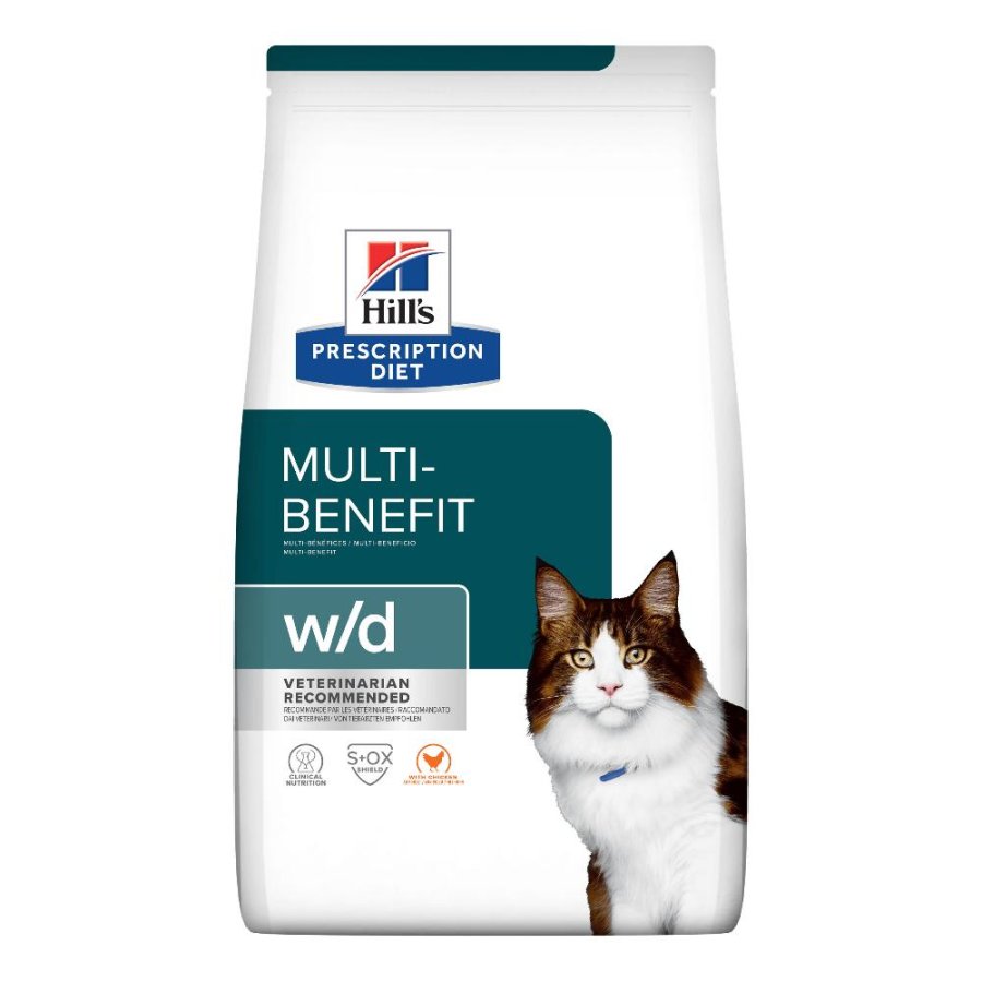 HILL'S GATTO DIET W/D DIGESTIVE WEIGHT MANAGEMENT POLLO 1,5KG