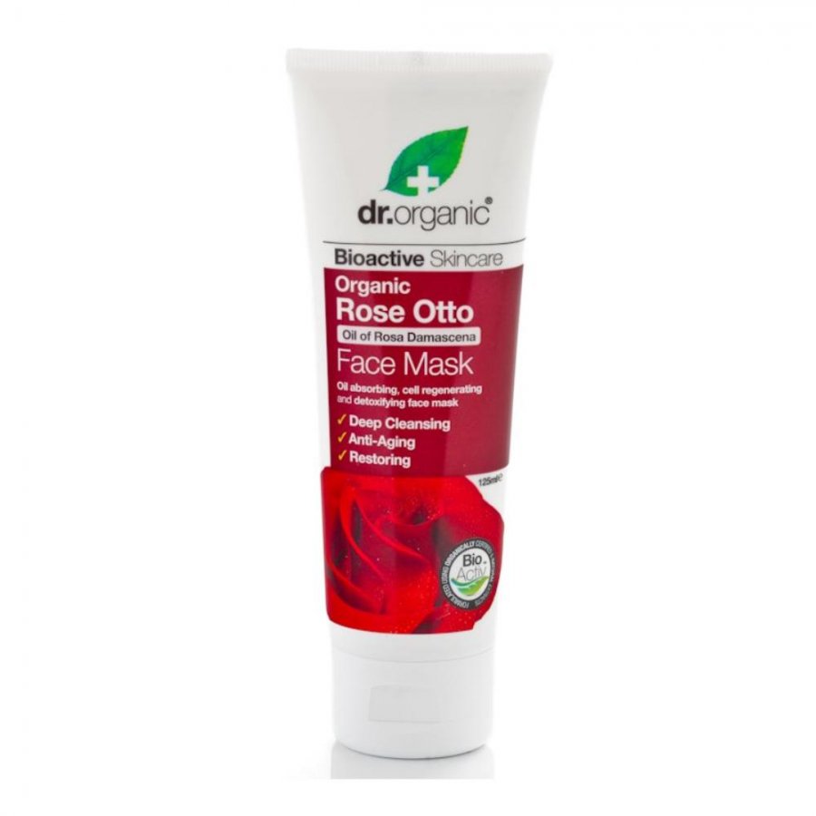 Dr Organic Rose Face Mask 125 ml - Maschera Viso alla Rosa Organica