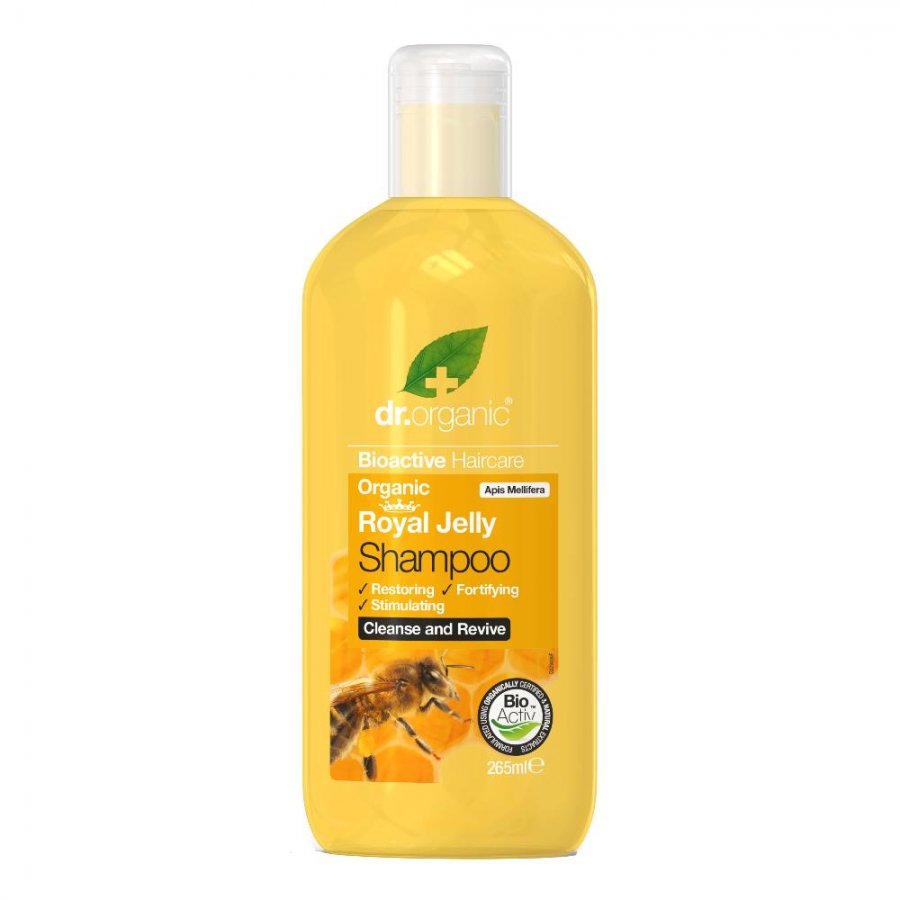 Dr Organic Royal Jelly - Pappa Reale Shampoo 265 ml per Capelli Forti e Splendenti
