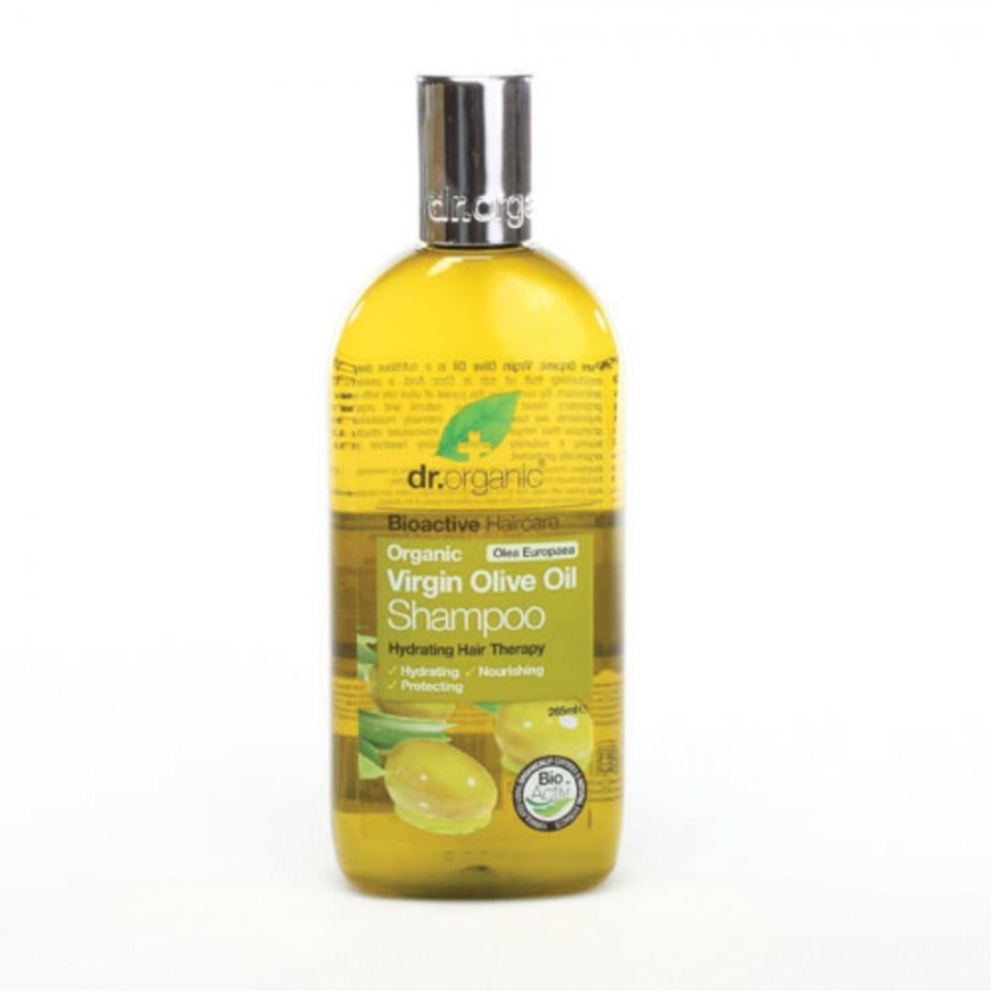 Dr Organic Olive Shampoo 265 ml, Shampoo Nutriente all'Olio d'Oliva
