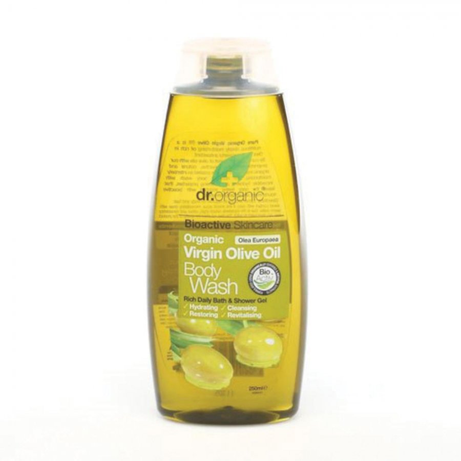 Dr Organic Virgin Olive Oil - Olio di Oliva Detergente Corpo 250 ml - Pulizia Naturale e Idratazione Profonda
