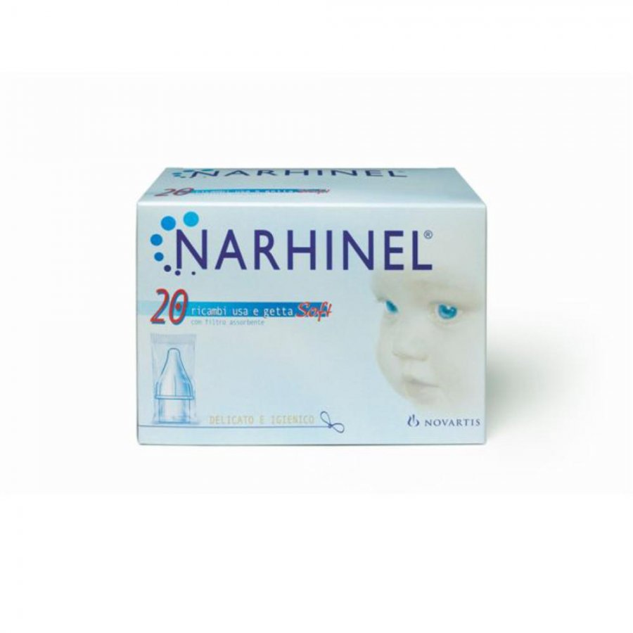 Narhinel - 20 Ricambi Soft per Aspiratore Nasale 