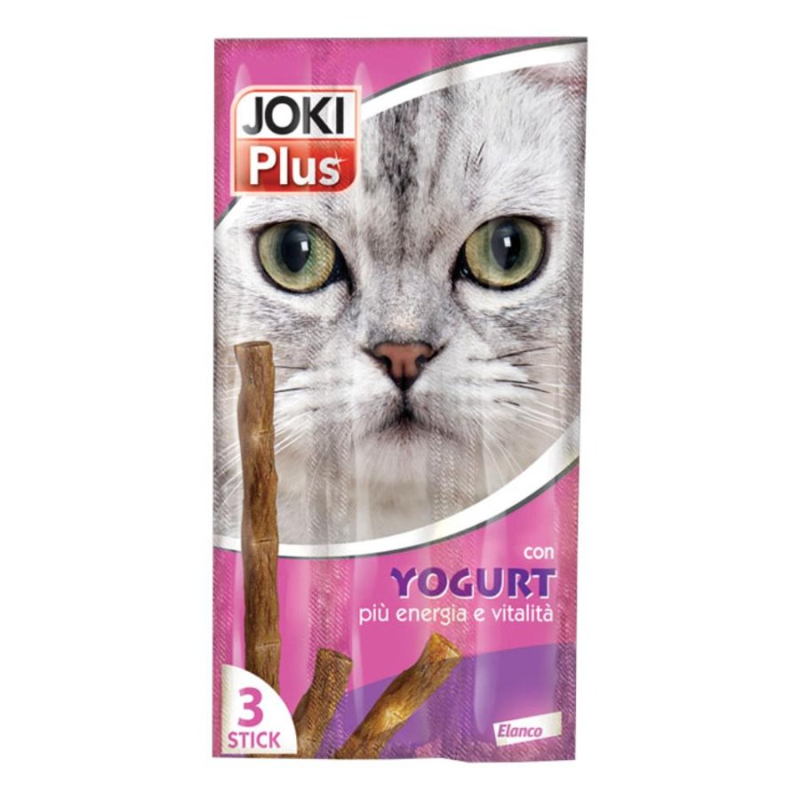 JOKI PLUS GATTO SNACK 3 STICKS YOGURT 15GR