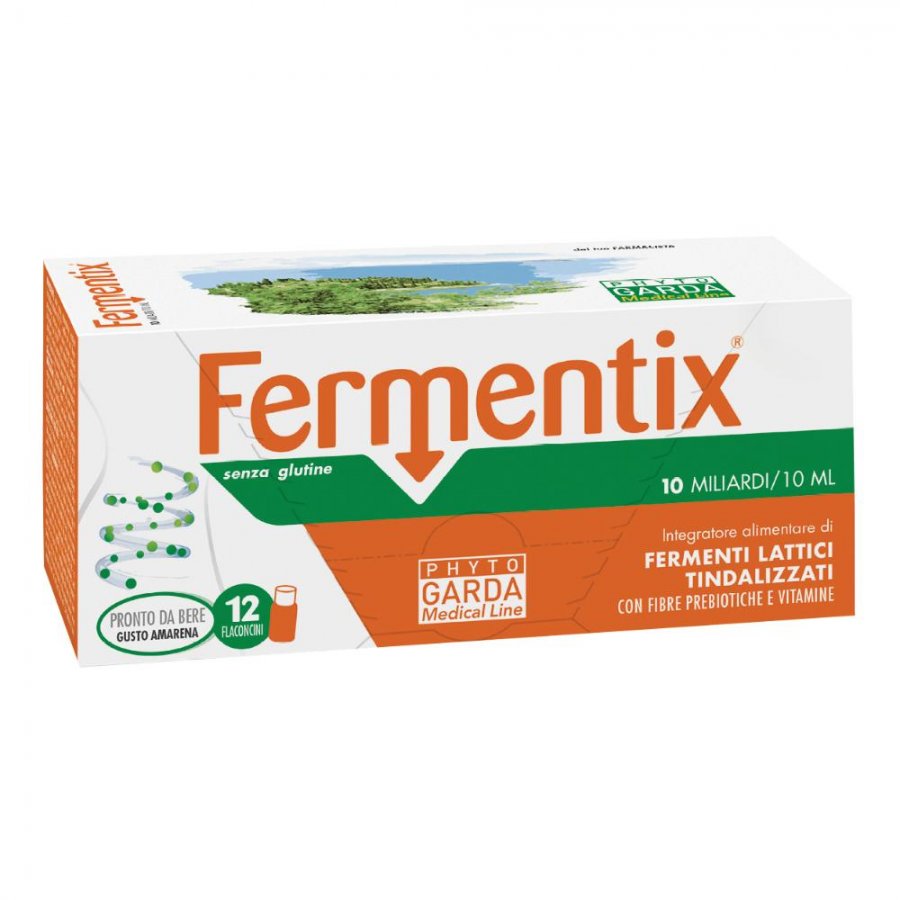Fermentix Plus - Senza Glutine - 10 Miliardi 12 Flaconcini