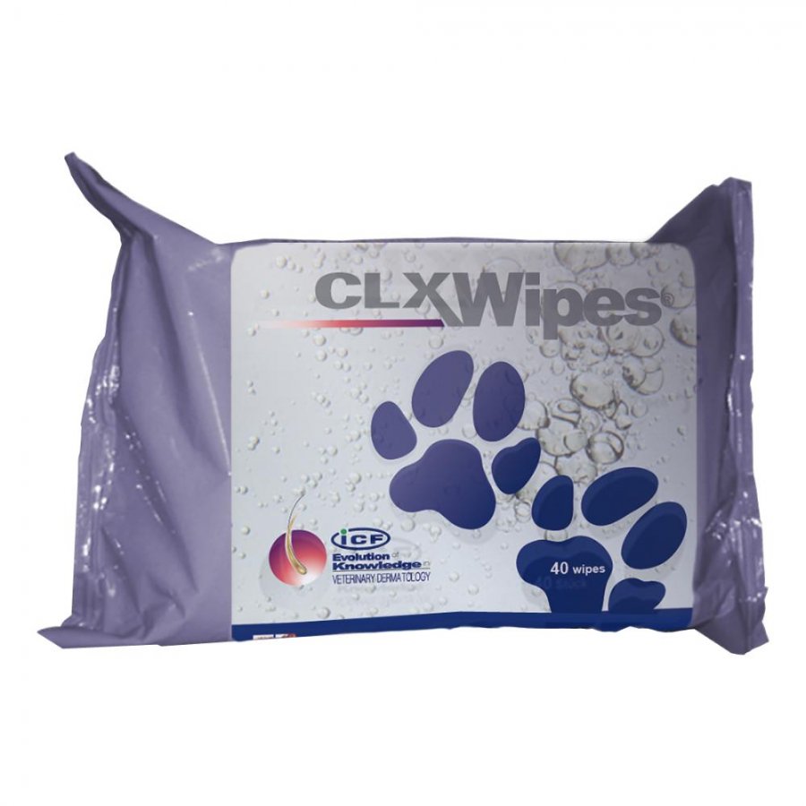 Clorexyderm Wipes 40 Salviette - Pulizia Idratante per Cani e Gatti
