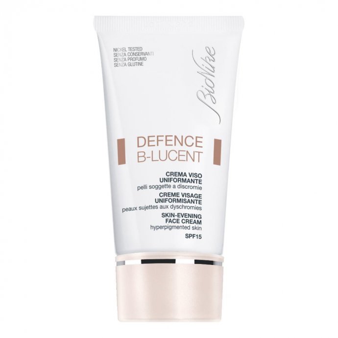 Bionike Defence B-Lucent Crema Viso SPF15 - Protezione e Idratazione per una Pelle Uniforme