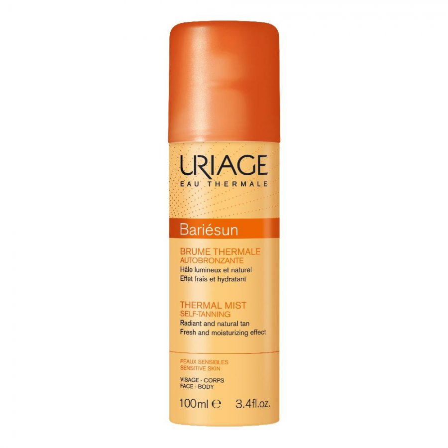 Uriage Bariesun - Brume Thermale Autoabbronzante Spray 100ml per un Abbronzatura Naturale