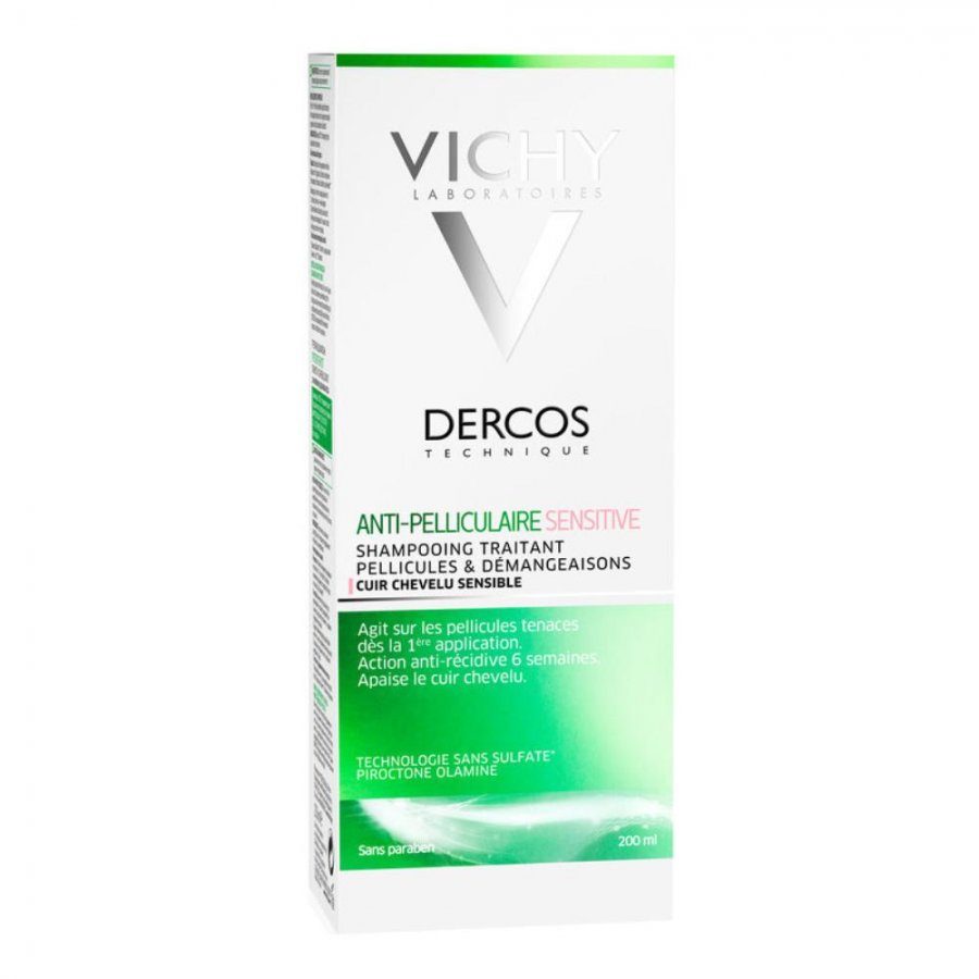 Dercos Shampoo Antiforfora Sensitive 200ml - Delicato trattamento per il cuoio capelluto sensibile