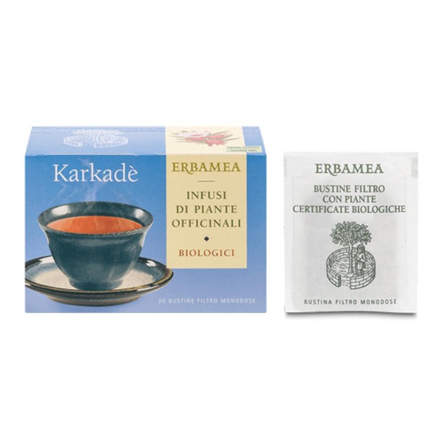 Karkadè - Infusi Di Piante Officinali 20 Bustine - Tisana Biologica di Ibisco