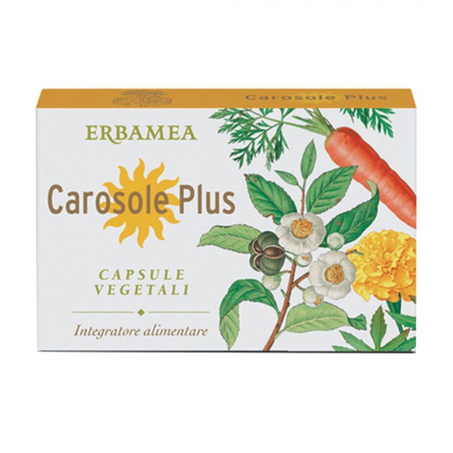 Erbamea - Carosole Plus 24 Capsule Vegetali - Integratore per la Pelle Radiante e la Salute Dermica