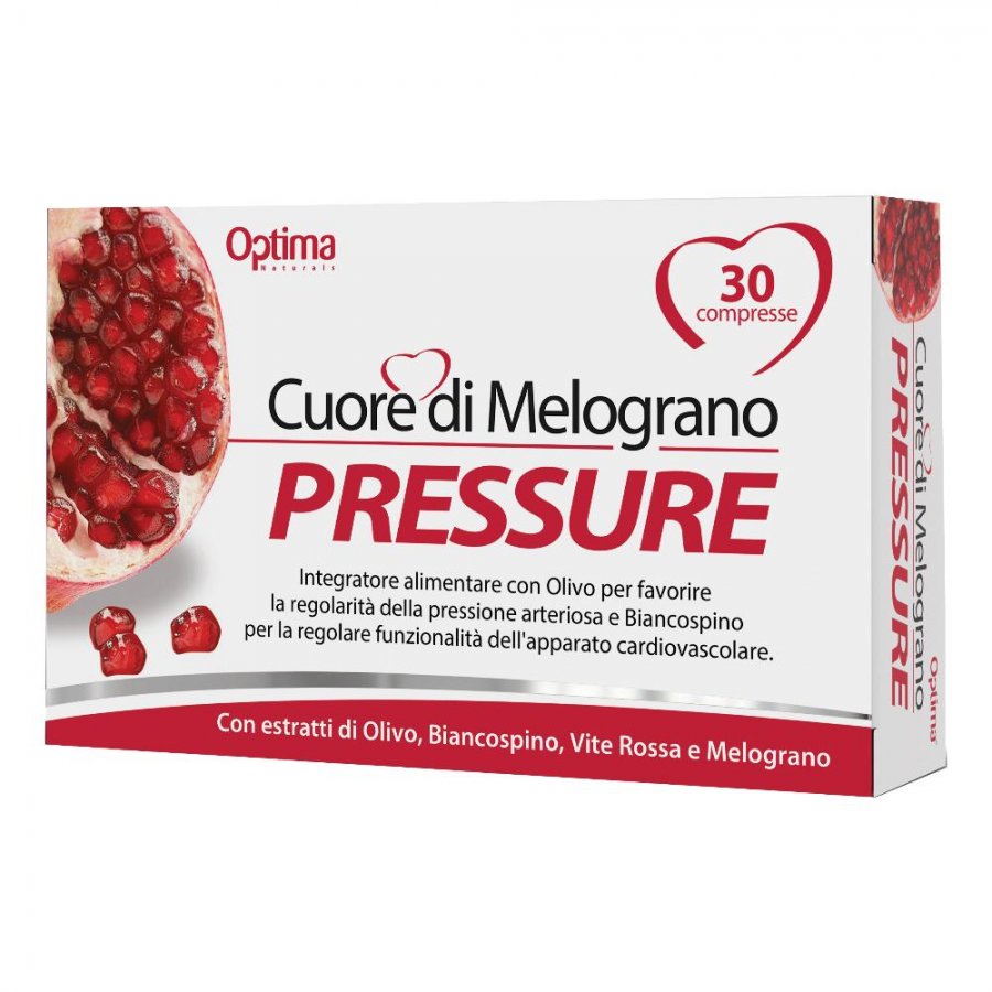 Cuore Melograno - Pressure 30 Compresse 1 g - Integratore per la Pressione Sanguigna
