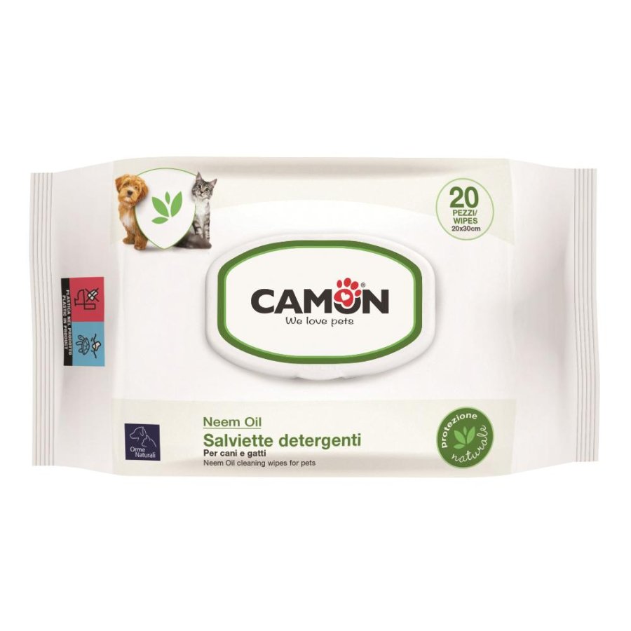 CAMON PROTECTION SALVIETTE DETERGENTI OLIO DI NEEM 20PZ