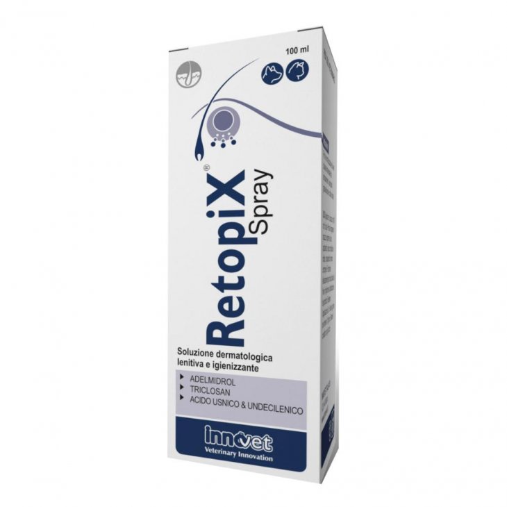 Retopix Soluzione Dermatologica Lenitiva e Igienizzante Spray per Normalizzazione Cutanea con Prurito - Cane Gatto 100ml