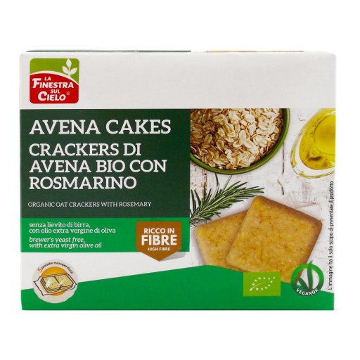 Avena Cakes Con Rosmarino Bio 5 monoporzioni da 50 g