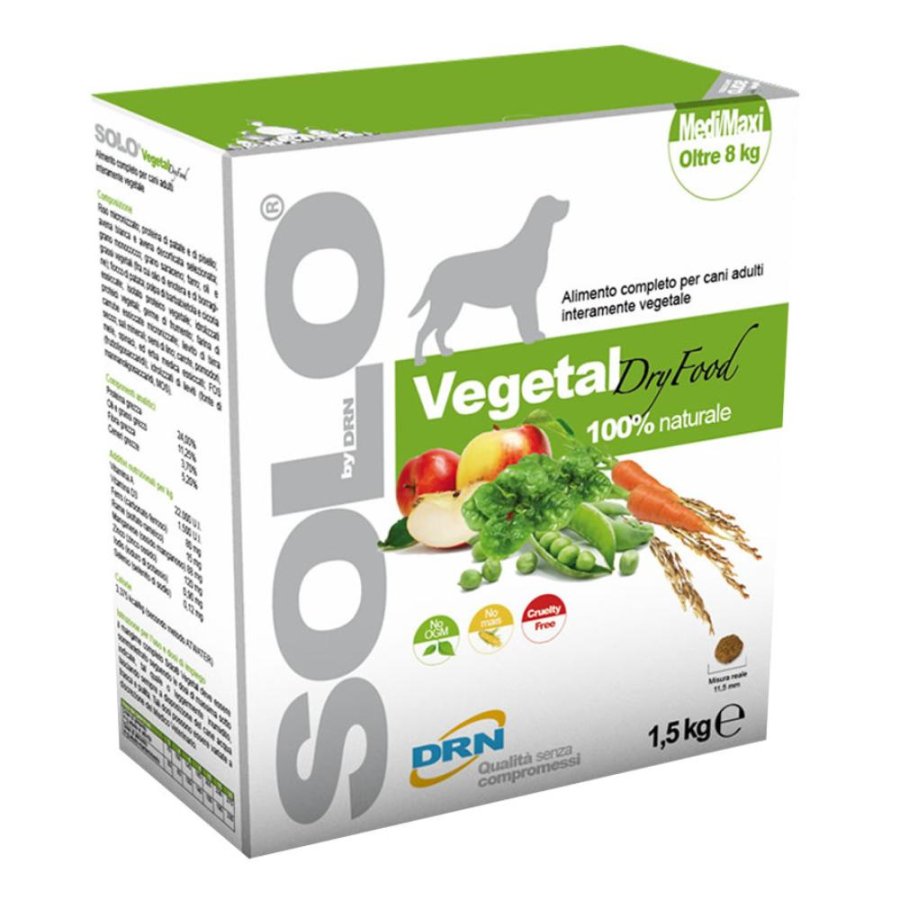 NEXTMUNE DRN SOLO CANE VEGETAL DRY FOOD MEDIUM/MAXI ADULT VERDURE 1,5KG