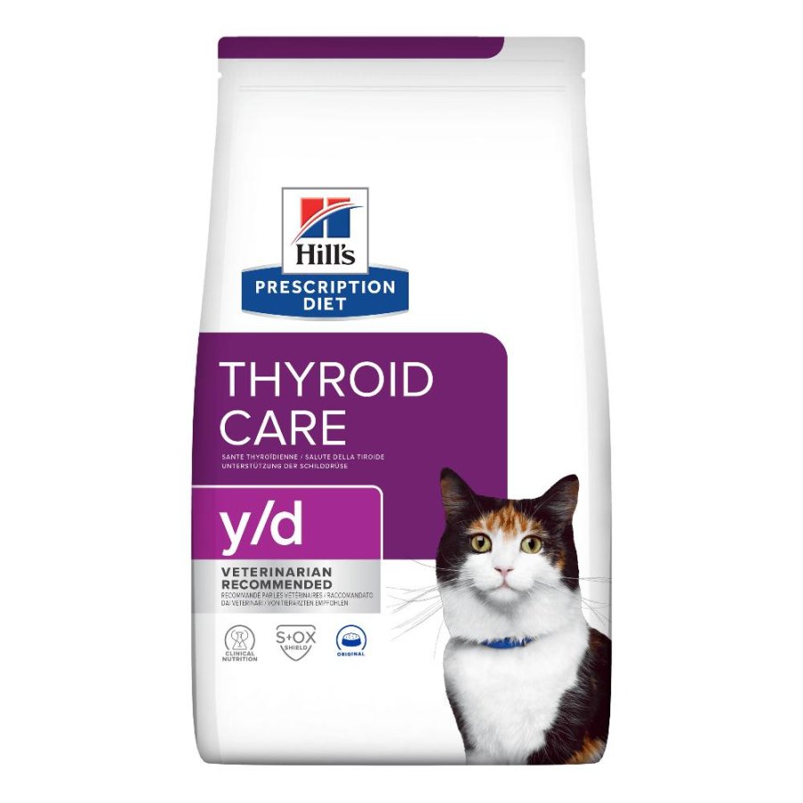 HILL'S GATTO DIET Y/D THYROID CARE ORIGINAL 1,5KG HILL'S GATTO DIET Y/D THYROID CARE ORIGINAL 1,5KG