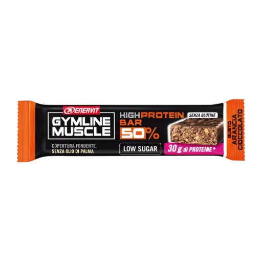 Enervit Gymline Muscle Barretta Arancia Cioccolato 50% 1 Pezzo