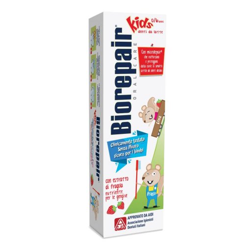 Biorepair - Dentifricio Junior Topo Gigio 0-6Anni Fragola 50 ml