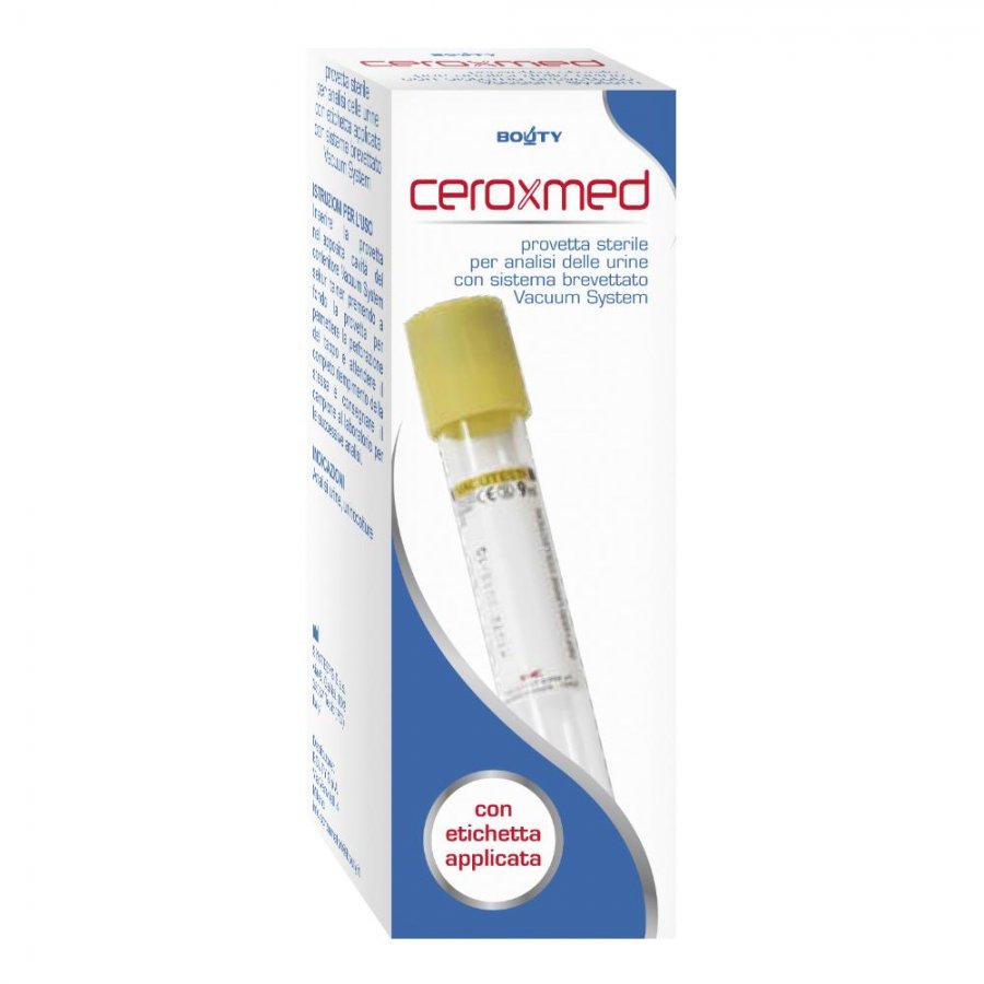 Ceroxmed Provetta Sterile Per Analisi Urine Vacuum System 9ml - Confezione da 50