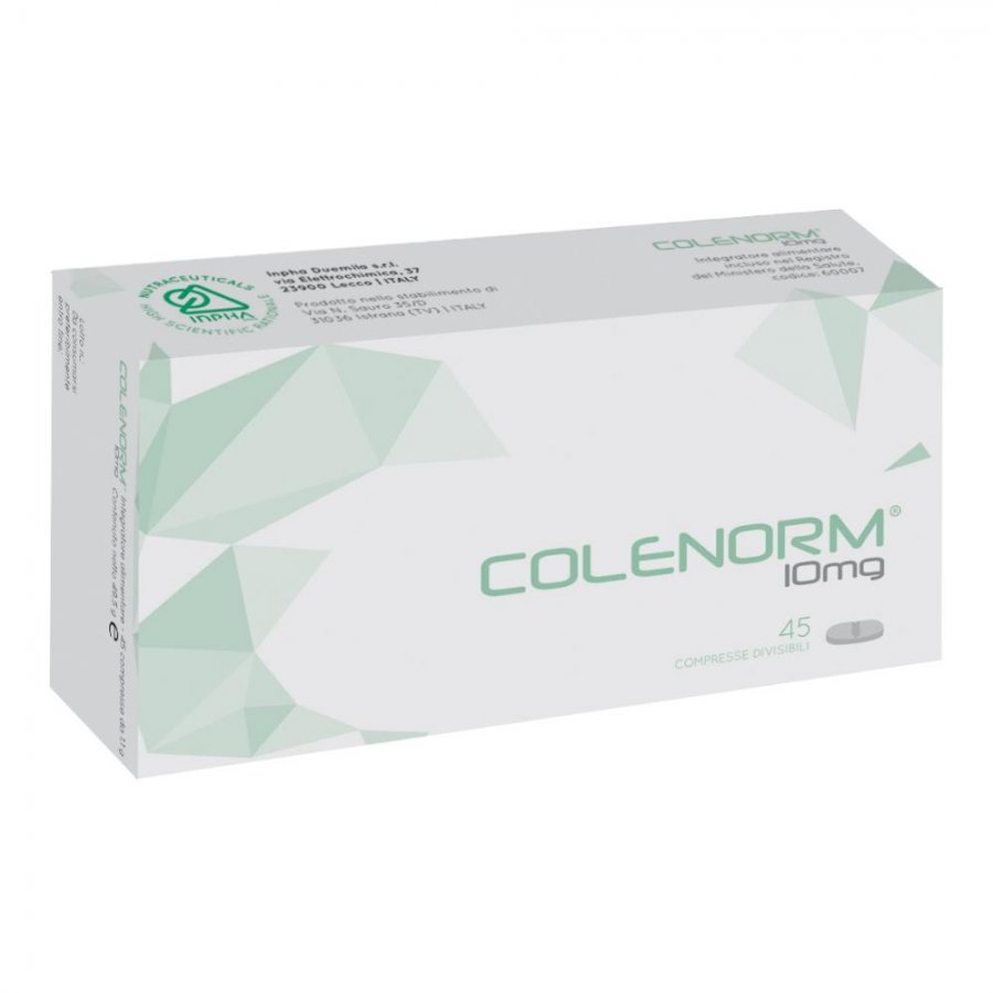 Colenorm 45 Capsule da 10 mg - Integratore per il Controllo del Colesterolo e del Metabolismo degli Zuccheri