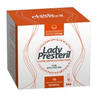 Lady Presteril Assorbenti Interni Normal in Cotone, 16 pezzi