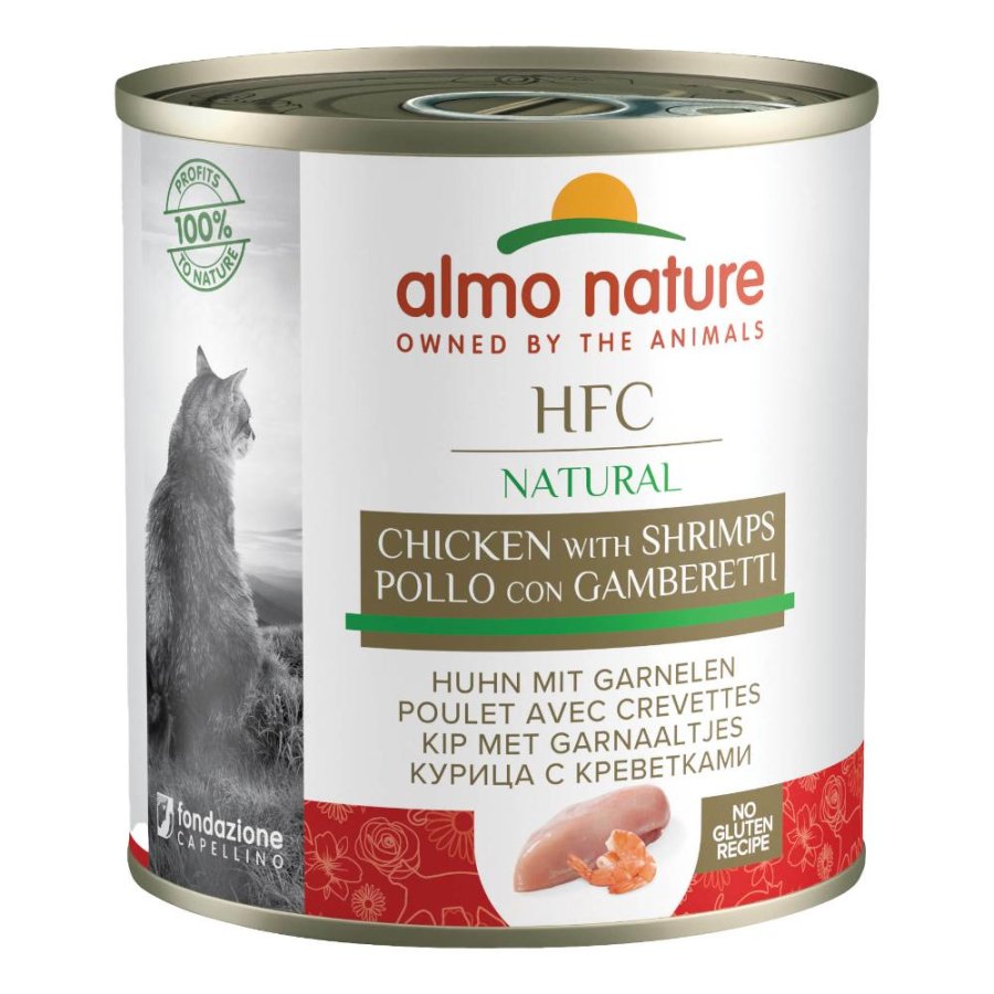 ALMO NATURE GATTO HFC NATURAL POLLO GAMBERETTI 280GR (lattina)