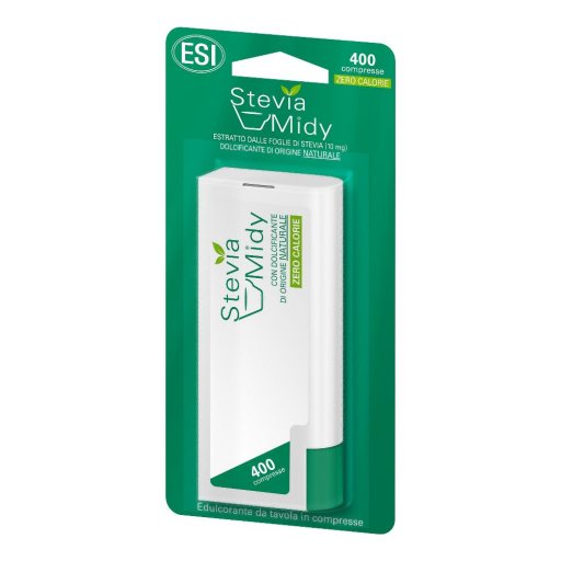 ESI Stevia Midy Dolcificante Naturale alla Stevia, 400 Compresse, Senza Calorie, Adatto ai Diabetici