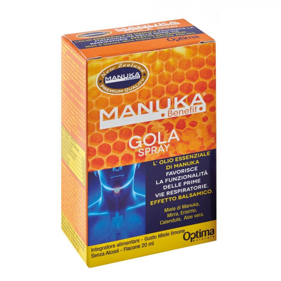 Manuka Benefit Gola Spray - Integratore per la Gola - 20 ml