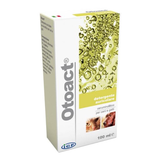 Otoact Detergente Auricolare per Cani e Gatti 100ml - Pulizia Profonda e Igiene delle Orecchie