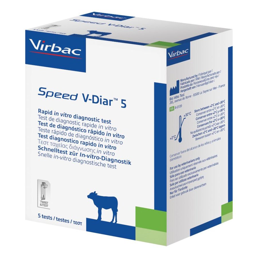 SPEED V-DIAR TEST DIAGNOSTICO RAPIDO 5PZ - VIRBAC