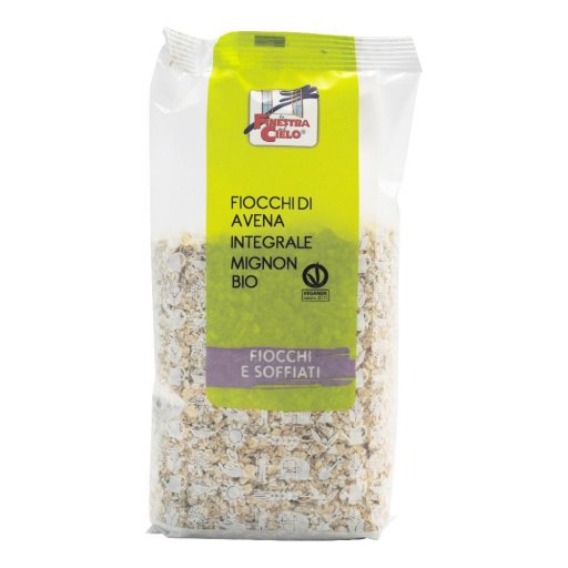 La Finestra Sul Cielo - Fiocchi di Avena Integrale Mignon Bio 500g - Cereale Nutriente e Biologico