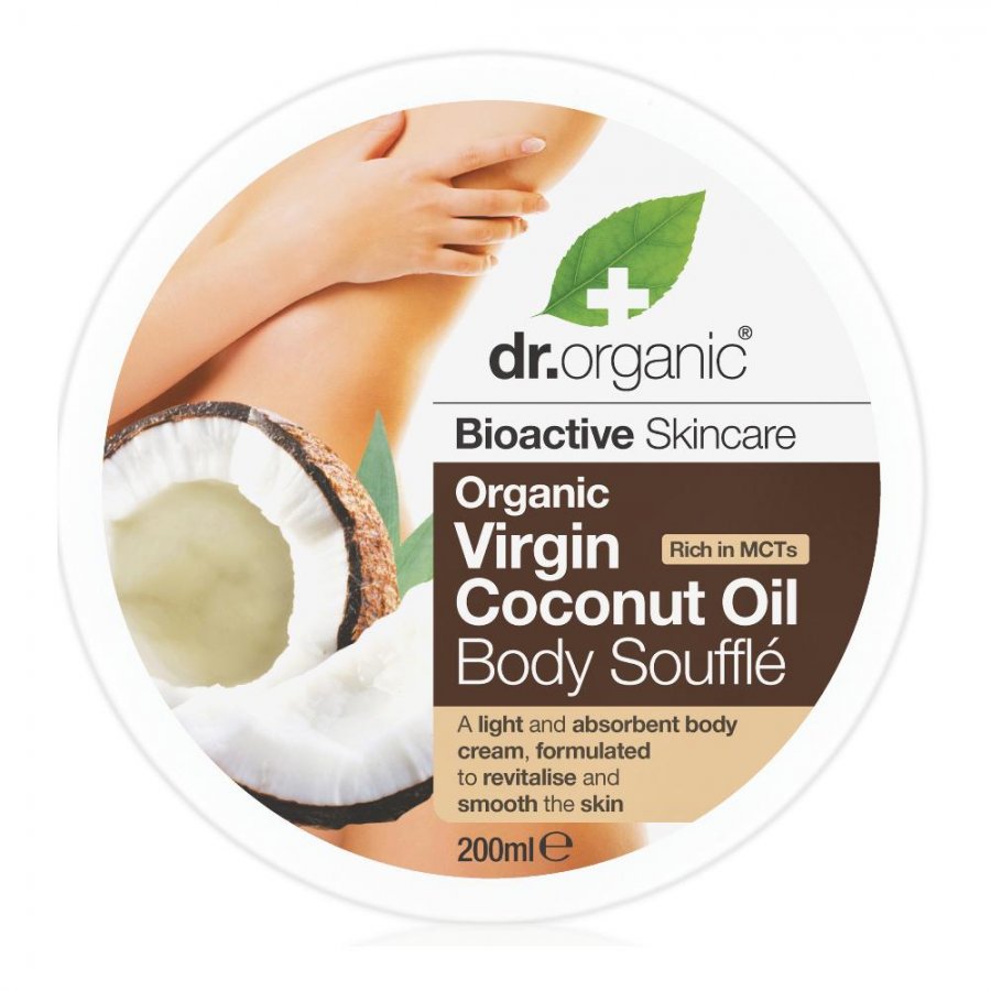 Dr Organic - Burro Corpo al Cocco 200 ml - Nutriente Idratante per una Pelle Morbida e Profumata