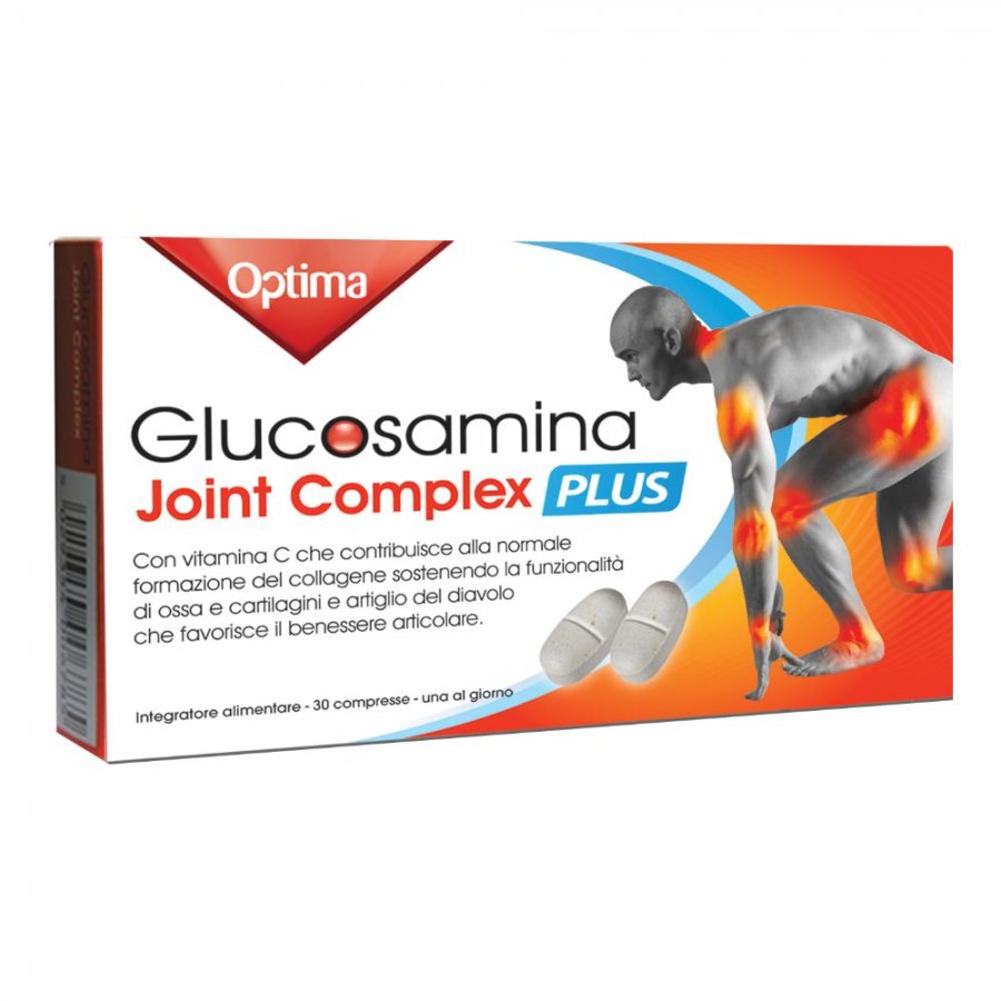 Glucosamina - Joint Complex Plus Vitamina C 30 Compresse - Marca di Integratori per il Benessere delle Articolazioni
