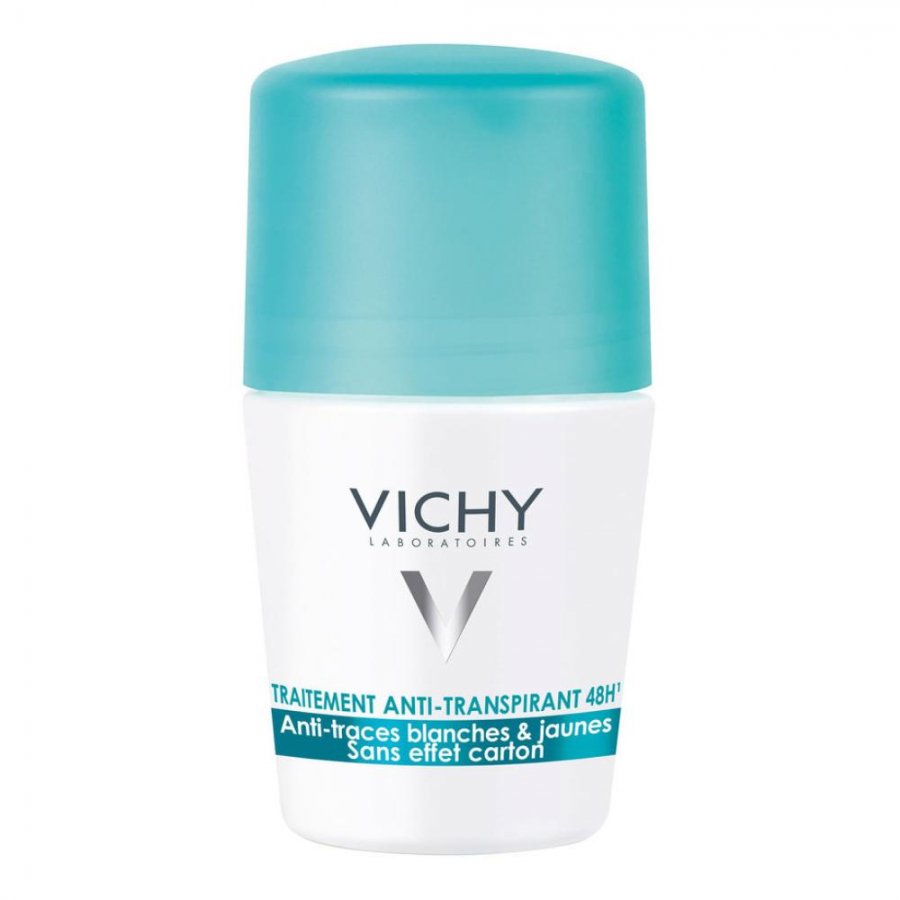 Vichy Deodorante Roll-on Anti-Traccia Antitraspirante 50ml - Protezione efficace contro il sudore senza lasciare segni