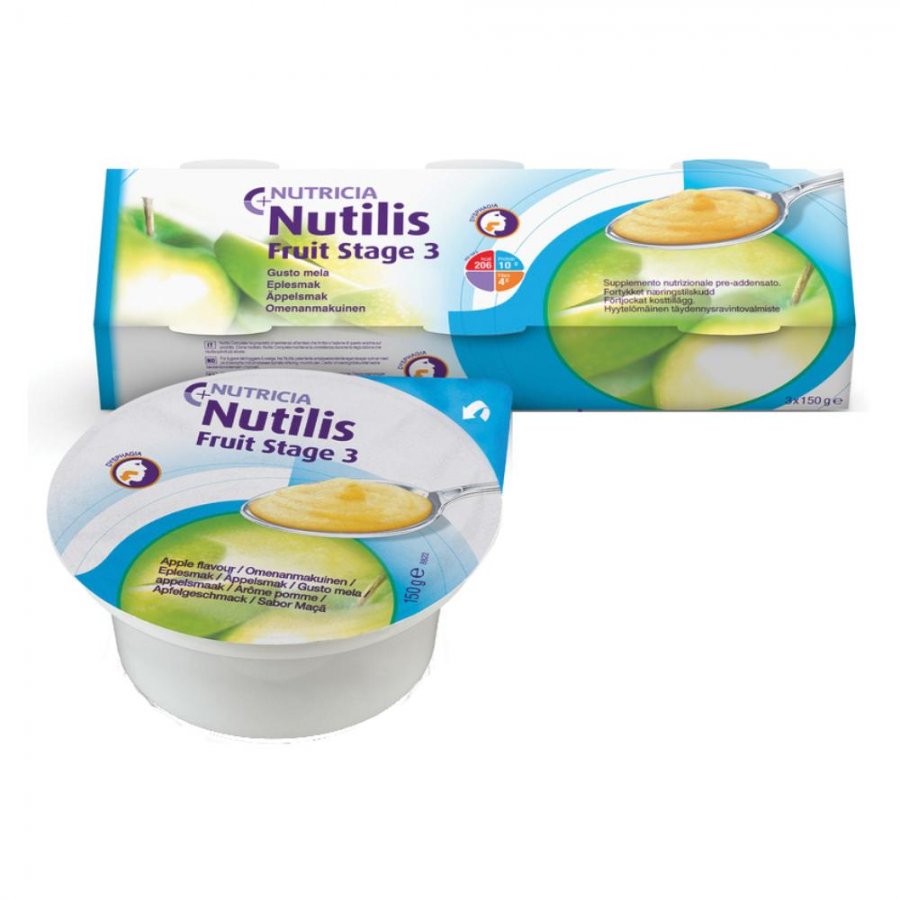 Nutilis Fruit Stage 3 Mela Nutricia 3x150g - Supplemento Nutrizionale Completo