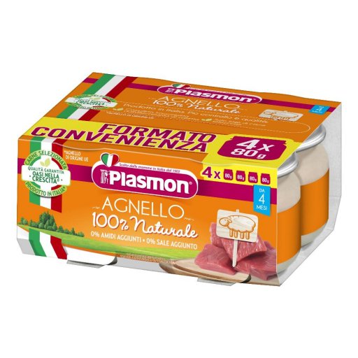 PLASMON Omog.Agnello 4x80g