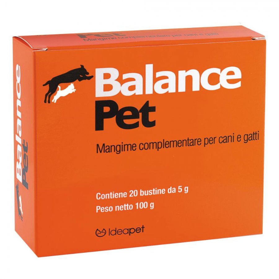 Balance Pet Integratore di Ferro per Cani e Gatti - 20 Bustine da 5g - Ferro per Animali Domestici