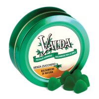 Valda - Pastiglie Gommose Balsamiche Senza Zucchero 50g, Rimedio Naturale per Gola Irritata, Gusto Mentolo ed Eucalipto
