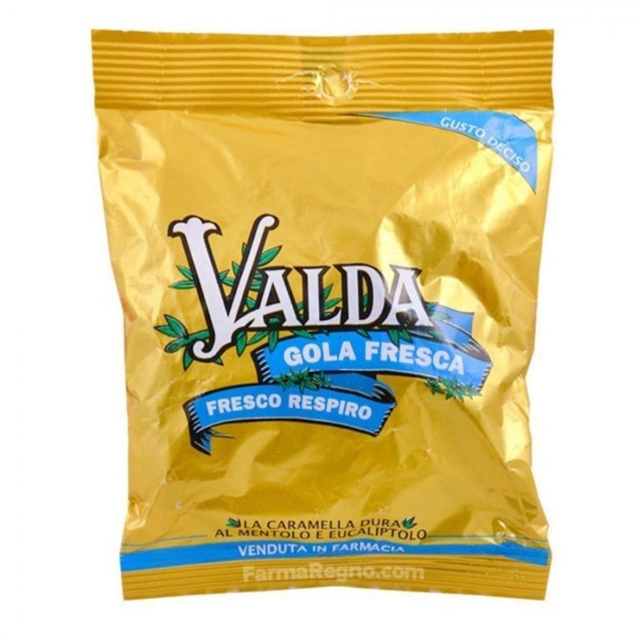 Valda - Gola Fresca Caramelle Balsamiche Mentolo con Zucchero 60 g