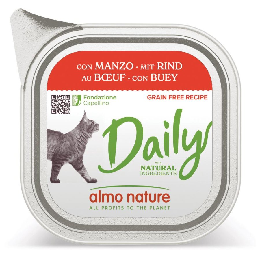 ALMO NATURE GATTO DAILY GRAIN FREE ADULT MANZO 100GR (vaschetta)