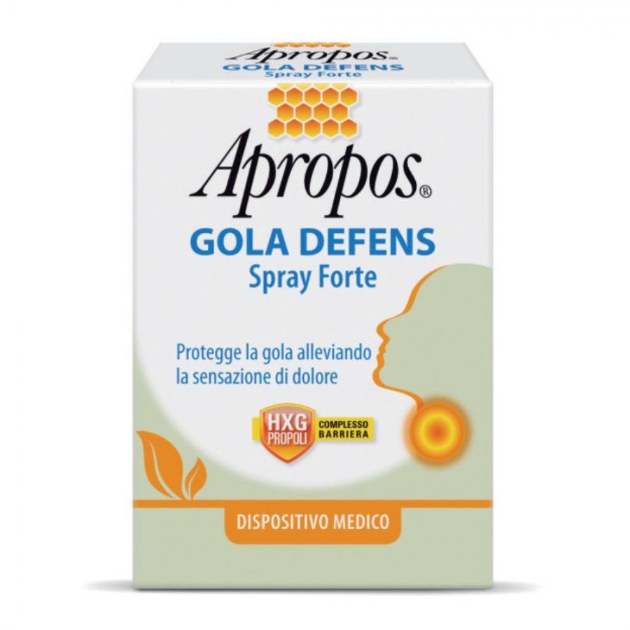 Apropos Gola Defens Spray Forte Protettivo Gola Irritata con Propoli 20ml - Dispositivo Medico