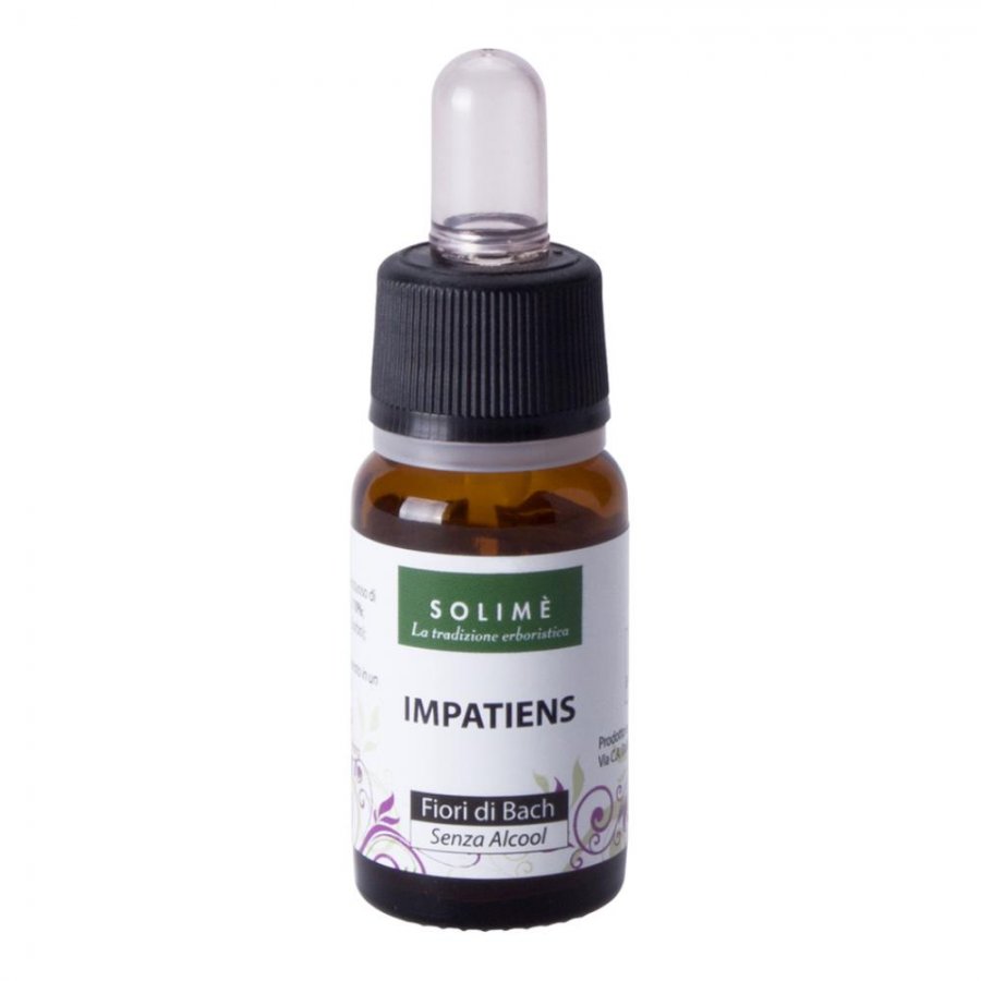 Impatiens Fiori di Bach Solimè, Rimedio Floreale, 10ml - Senza Alcool, Equilibrio Emotivo