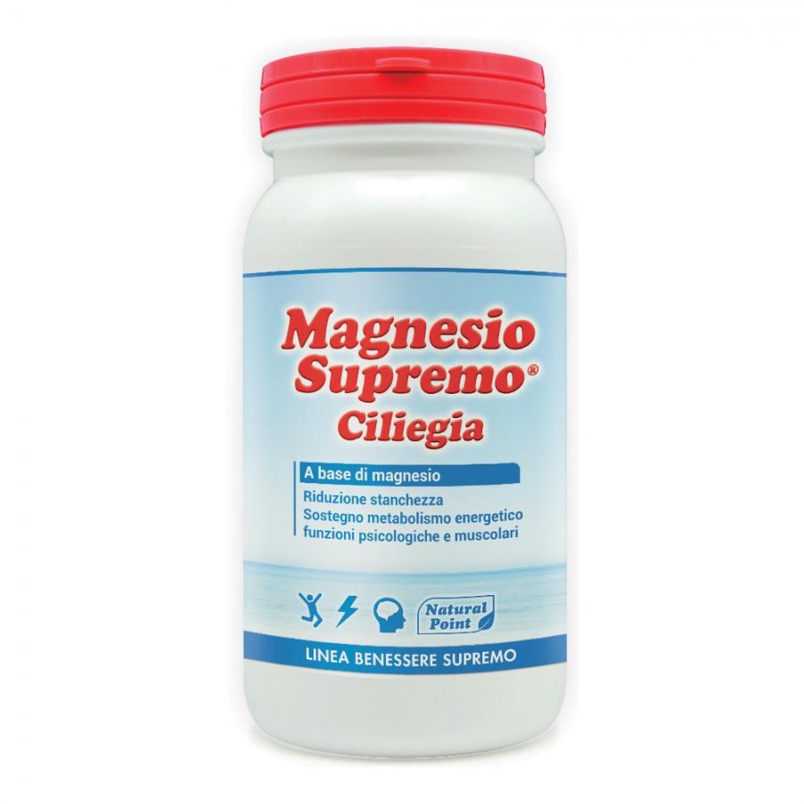 Natural Point Linea Vitamine e Minerali Magnesio Supremo Ciliegia 150 g