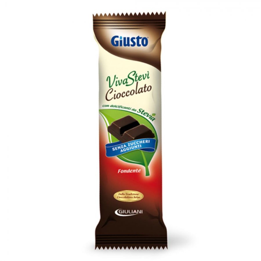 GIUSTO S/Z Cioccolato Fondente C/Stevia 35g